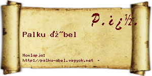 Palku Ábel névjegykártya
